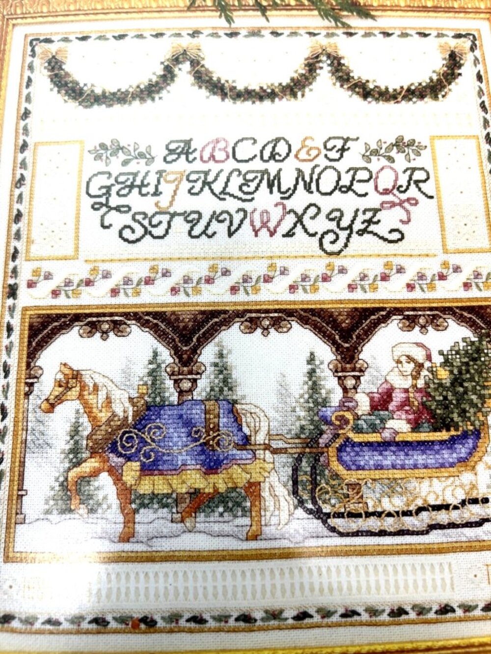 "Christmas Sampler" Cross Stitch Pattern By Teresa Wentzler